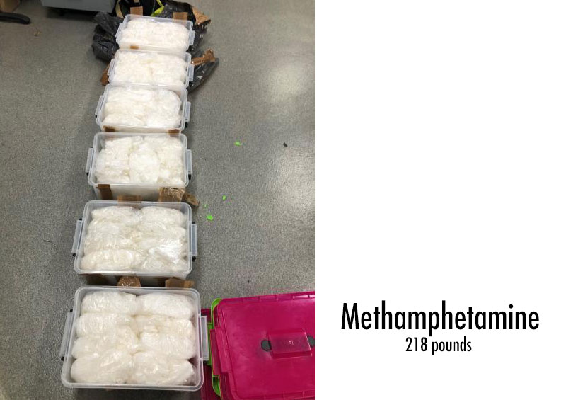 218 Pounds of Meth
