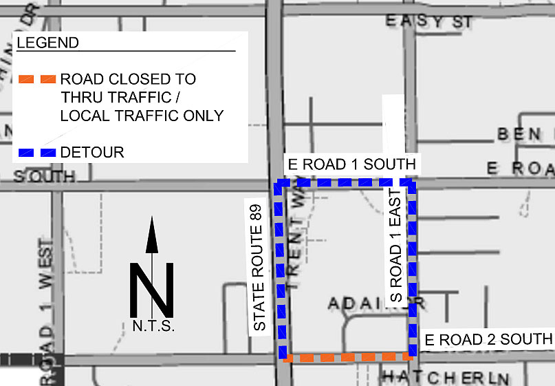 Alert: Road Closure in Chino Valley