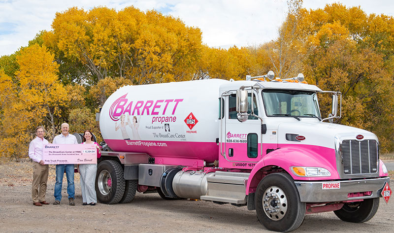 Barrett Propane Donates to the BreastCare Center