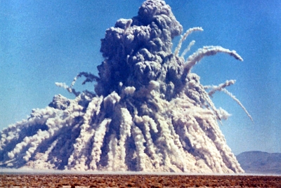 Storax Sedan shallow underground nuclear test by the United States. 