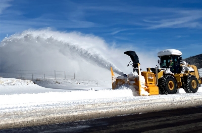 High Capacity Snowblowers Help ADOT Keep Highways in Business