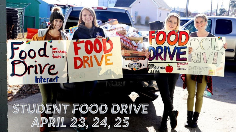 Interact Club Students from Bradshaw Mountain and Prescott High School Fill Food Banks