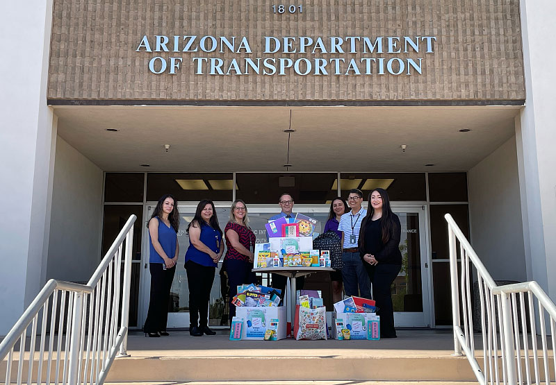 ADOT News: MVD Employees Give Supplies to Local Schools