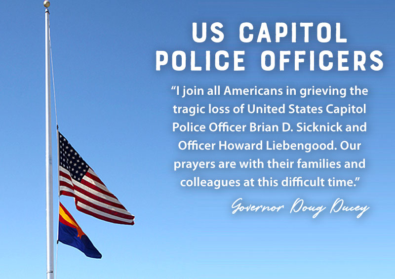 Flags @Half-Staff in Honor of US Capitol Police Officers