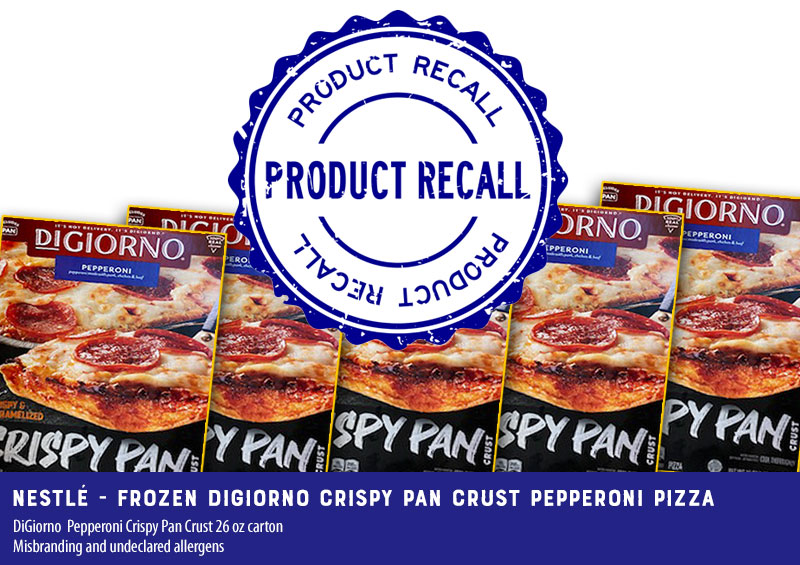RECALL: Frozen DiGiorno Crispy Pan Crust Pepperoni Pizza