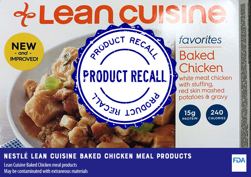 Recall of Lean Cuisine Baked Chicken Meal Products