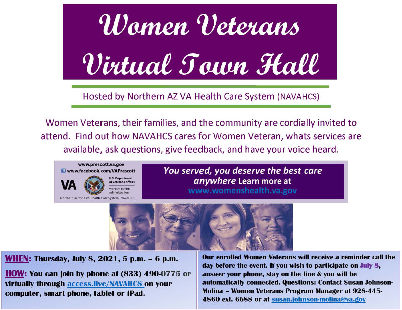 1st Ever Women Veteran&#039;s Virtual Town Hall