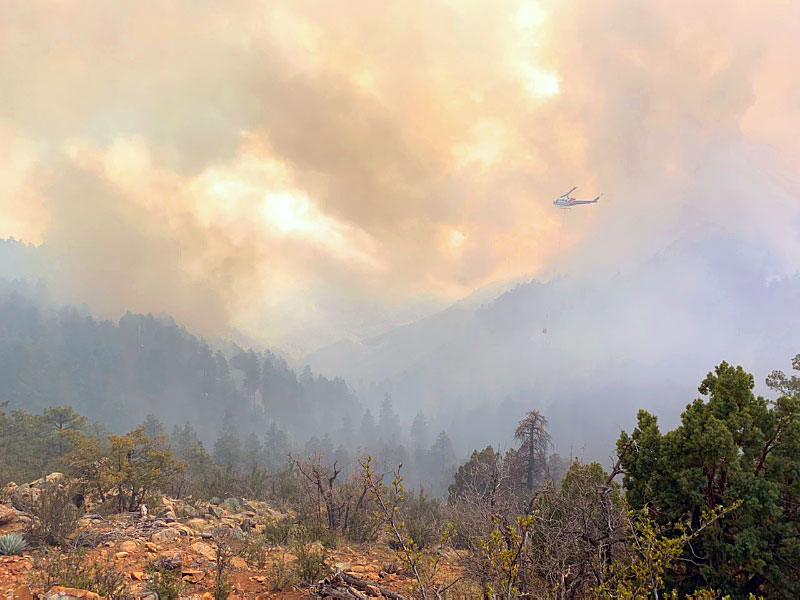 Firefighters Respond to Wildfire South of Prescott near Mt Union