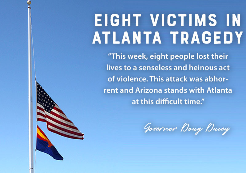 Flags at Half-Staff to Honor Victims in Atlanta
