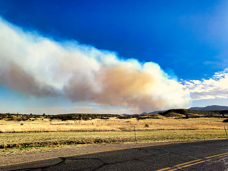 Strong Winds Challenge Firefighters on the Crooks Fire