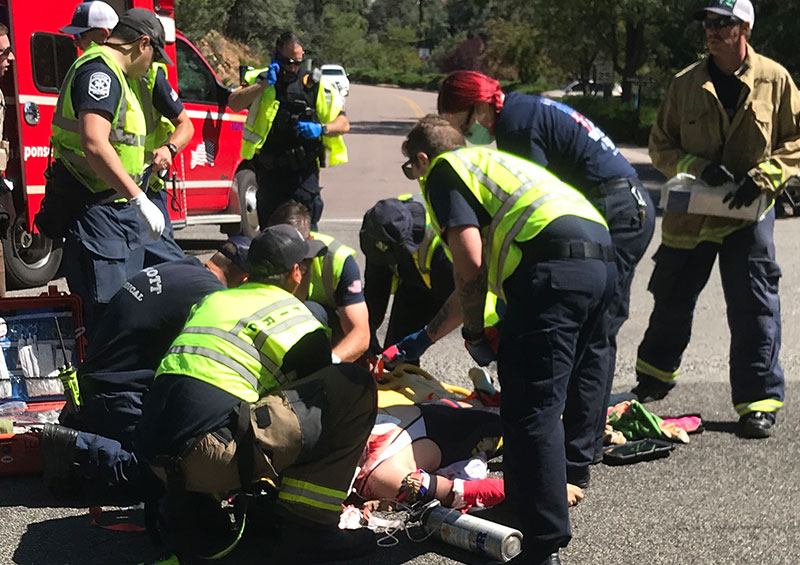 Vehicle Causes Crash Involving Bicyclist on White Spar