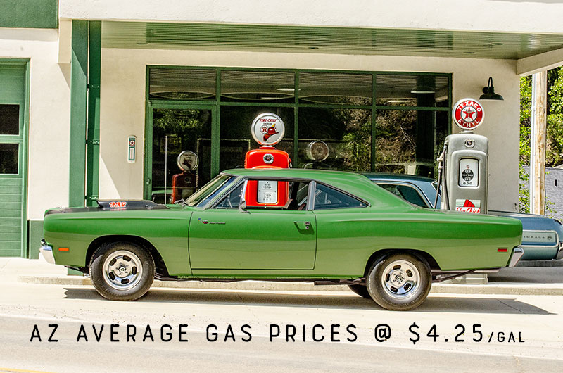Arizona Gas Prices Average $4.25/g