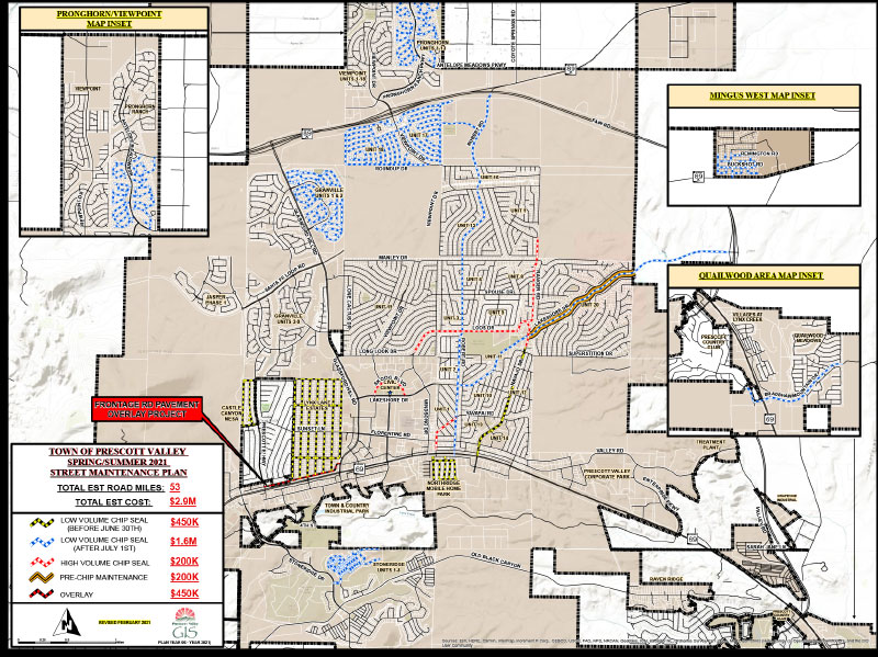 Town of Prescott Valley Continues Chip Seal Program