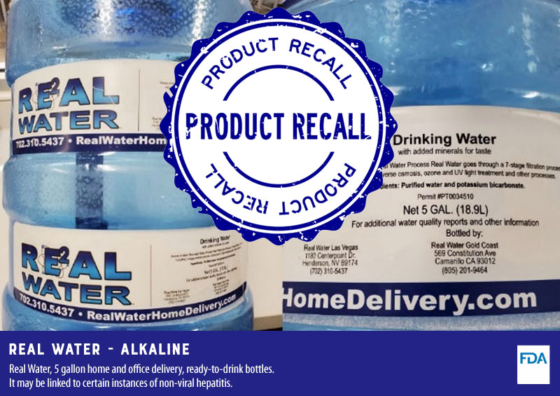 Recall: Real Water, Possible Non-Viral Hepatitis Risk