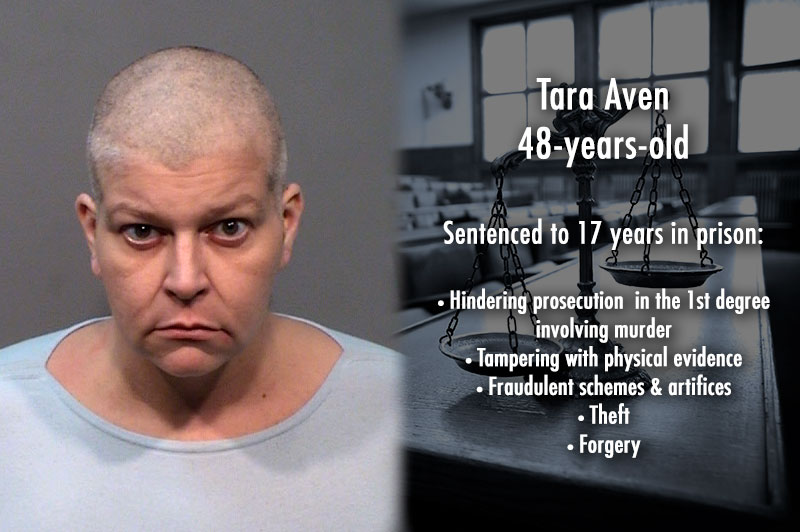 Aven Sentenced to 17 Years For Concealing &amp; Profiting From Mother&#039;s Murder