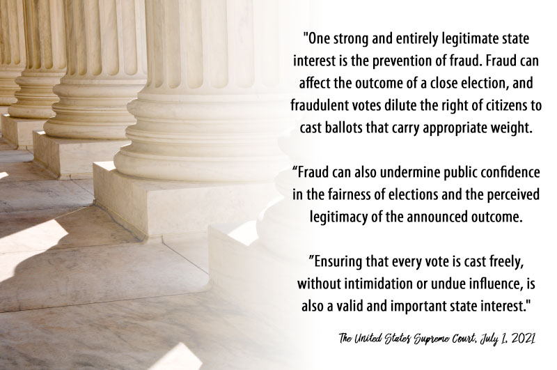 Supreme Court Recognizes Arizona&#039;s Right to Prevent Fraud in Elections