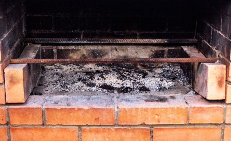 Seasonal Discarding of Fireplace Ashes